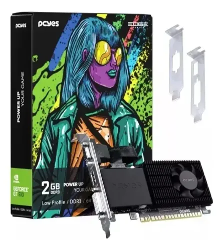 Placa De Vídeo Pcyes Nvidia Geforce Gt 610 2gb Gddr3 Loja Coimbra - Montagem e Manutenção