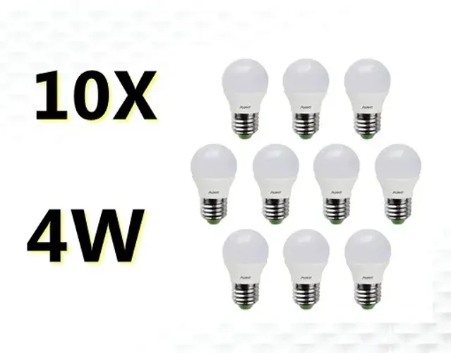 Kit 10X Lâmpada Led Bolinha Avant 4w 6500k E27 Bivolt 10 Unidades 350 Lumens