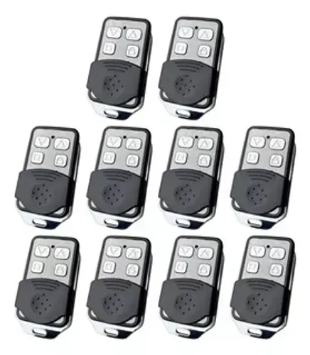 CONTROLE DE PORTA DE ROLAR QUADRADO PRATA COM PRETO( Honestidade e Qualidade JK )