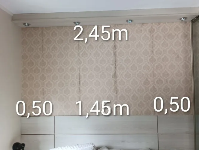 Painel e sanca para quarto 