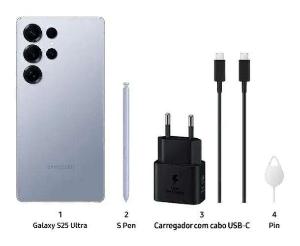 Samsung Galaxy S25 Ultra 512 Gigas ( Cinza/ Preto ) / Loja fisica