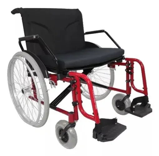Cadeira de Rodas Big S Jaguaribe - Suporte e Conforto para Até 180 kg