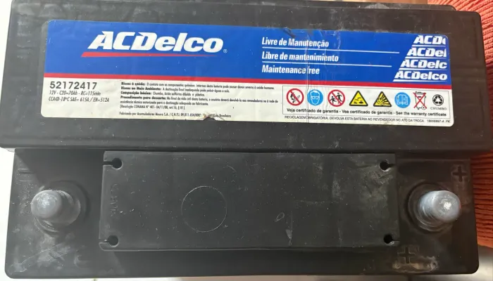 Bateria 70 amperes Acdelco