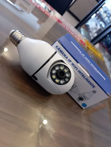 Câmera IP WiFi Inteligente em formato de lâmpada com entrega+garantia 