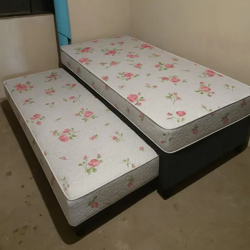 Cama Box Solteiro com Cama Auxiliar