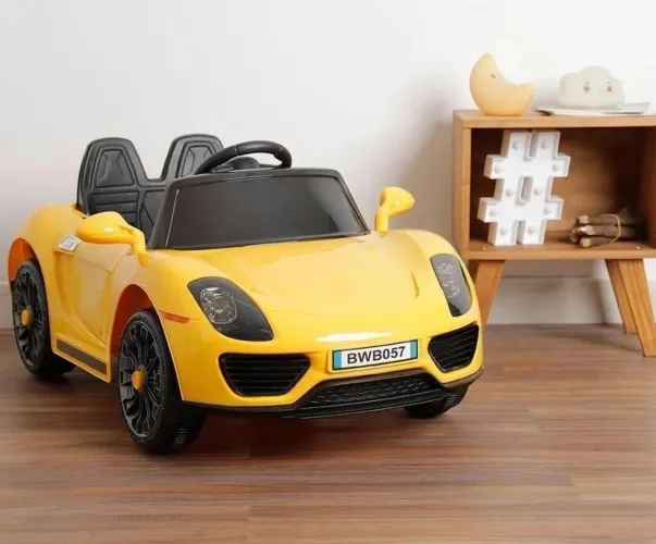 Carro Elétrico Infantil Conversível Amarelo 6V RoadStar - brink+