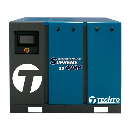 Compressor Parafuso 40hp 142pcm com Secador e Filtros
