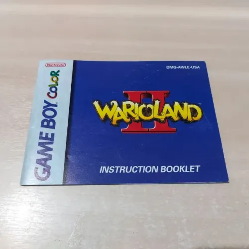 Manual Wario Land 2 Original Americano Game Boy Color