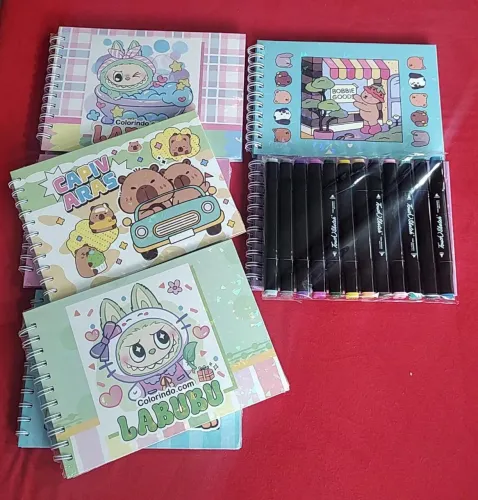 Livros para Colorir Bobbie Goods ou Labubu