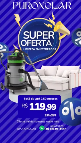 LIMPEZA EM ESTOFADOS