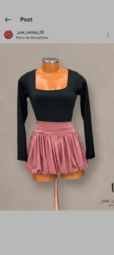 Short Saia Brown