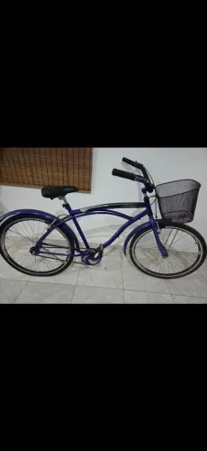 Bicicleta urbana aro 26 com cestinha