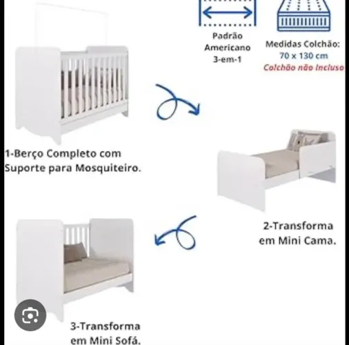 Berço 3 em 1