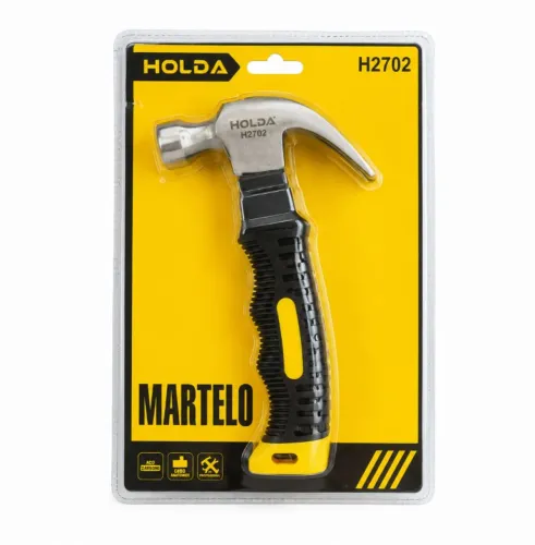 Martelo Holda H2702 Profissional Cabo Emborrachado Antiderrapante Alta Resistência