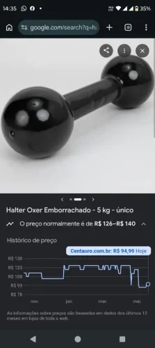 Halters 5 kg melhor oferta leva.
