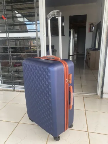 Mala de 23kg para cor Azul com Marrom