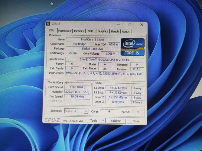 PC Intel Core i5 3330S
