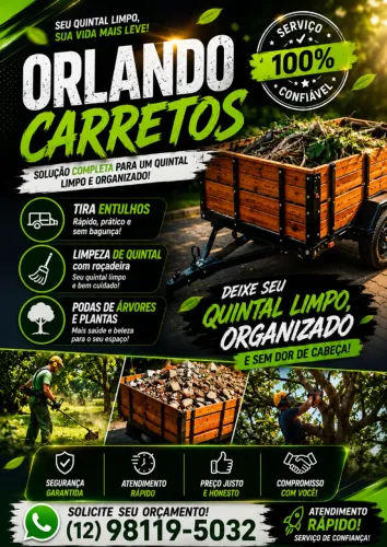 Tira entulhos e podas