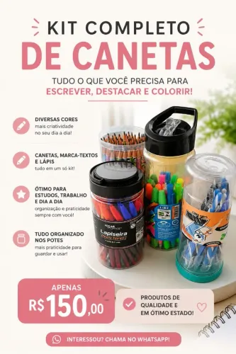 Kit de Canetas