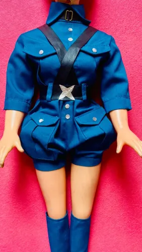 Roupinha boneca Xuxa tamanho média modelo militar estrela mimo