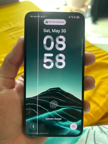 Galaxy S23 linha na tela
