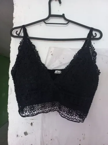 Cropped de renda tam G