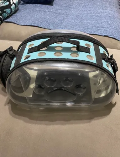 Mochila transparente para pet l transporte seguro e confortável