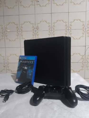PS4 SLIM 1TB SEMI NOVO COM GARANTIA
