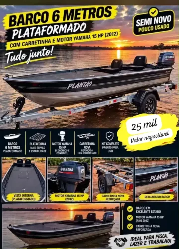 Barco com plataforma