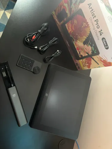 Mesa Digitalizadora XP-Pen Artist Pro 14 (Gen 2) - Estado de Nova com cabo 3 em 1