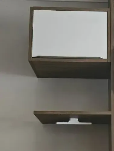 Nicho com porta para escritório mais prateleira