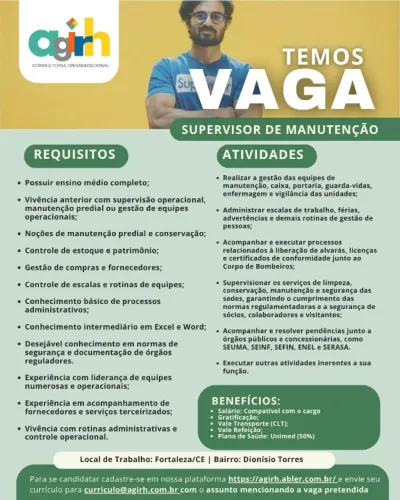 SUPERVISOR DE MANUTENÇÃO