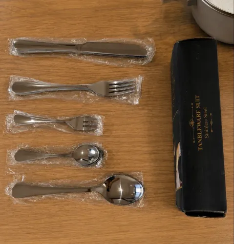 Faqueiro 60 Peças Aço Inox Polido Espelhado | Mesa Posta | Dishwasher Safe