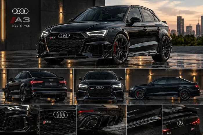 Body Kit Dianteiro Audi A3 para RS3 2013 a 2016 Sedan