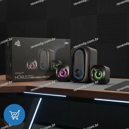 Caixa de som para computador - áudio potente - entrega grátis