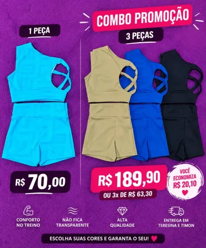 Queima de estoque de roupa fitness