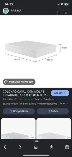 Colchão casal semi novo