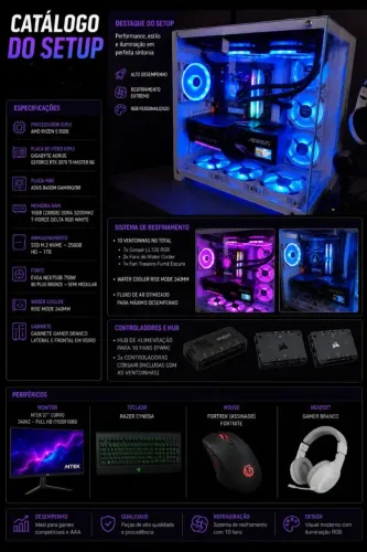 Pc Gamer Ryzen Completo 