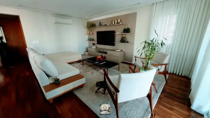 LINDO APARTAMENTO PRONTO PARA MORAR 213M2 4 SUÍTES SENDO 1 MASTER, AMPLA VARANDA GOURMET,