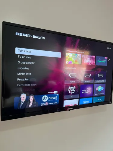 Vende-se Smart TV 32 polegadas - Semp Toshiba - Sistema Roku Super Rápida 
