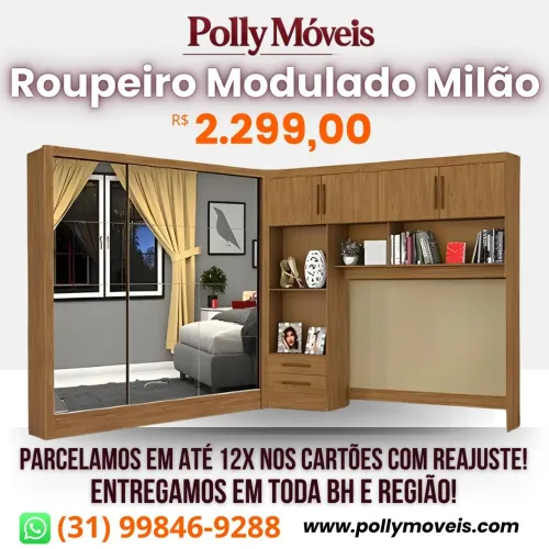 Guarda Roupa Casal Modulado! Pronta Entrega!