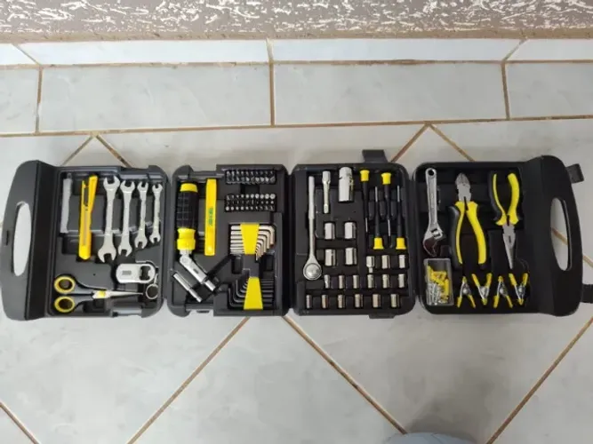 Kit Ferramentas Manuais Fasterr 189 Peças com Maleta Dobrável Completa - Fasterr