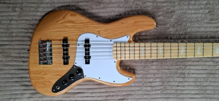 Baixo Sx Jazz Bass Sjb755 Swamp Ash 5 Cordas Natural