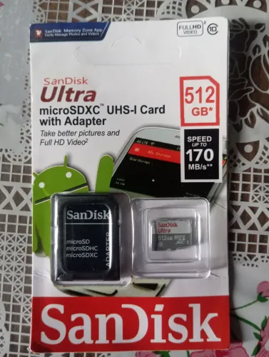 Cartão de memória SanDisk novo