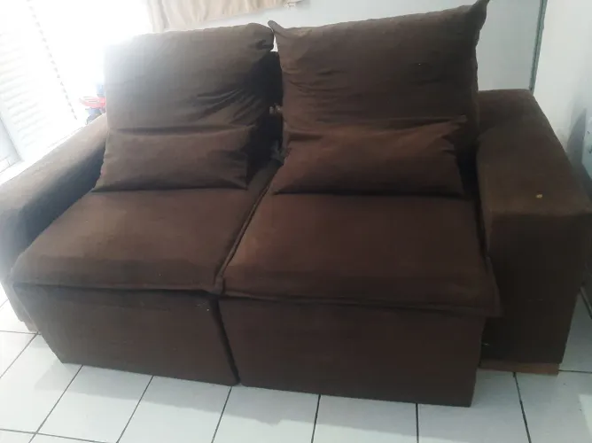 Sofá Retrátil Reclinavel Usado(2,15x 1,30) mt