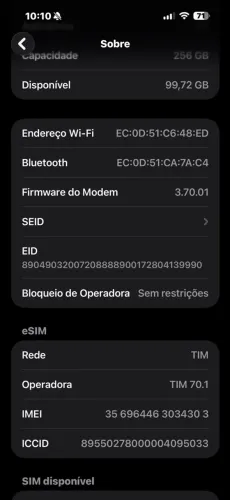 iPhone semi novo 