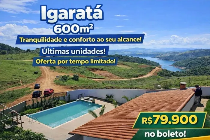 REALIZE O SONHO DA CASA PROPRIA!! TERRENOS IGARATA 600M2!