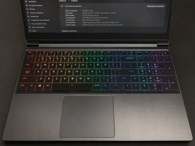 Notebook Gamer AVELL A65 MUV - i7, 16GB, SSD 480GB, Tela 144Hz - Placa de Vídeo com Defeit