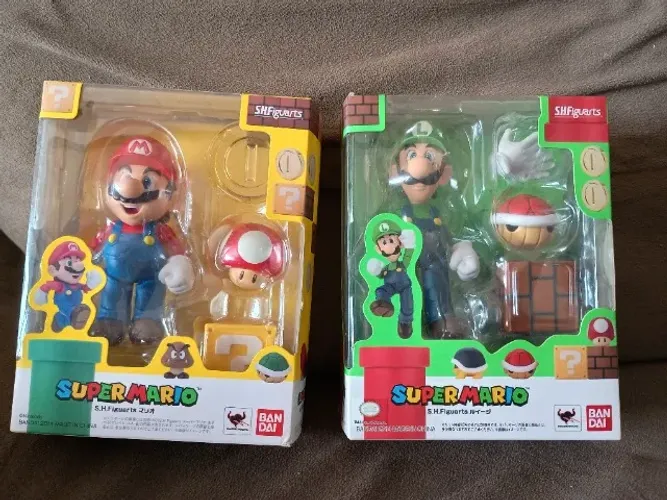 Bonecos Super Mario World SHFiguarts Lacrado Original Bandai