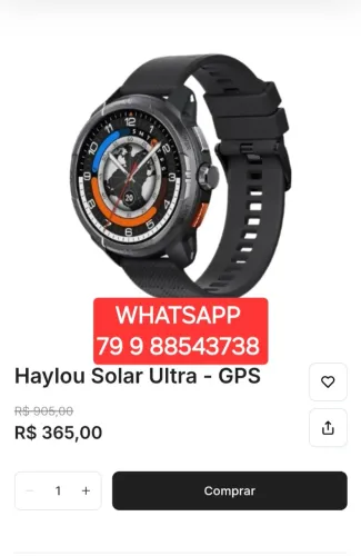 HAYLOU SOLAR ULTRA WATCH GPS STRAVA ORIGINAL LACRADO LANÇAMENTO TEMOS OUTROS MODELOS